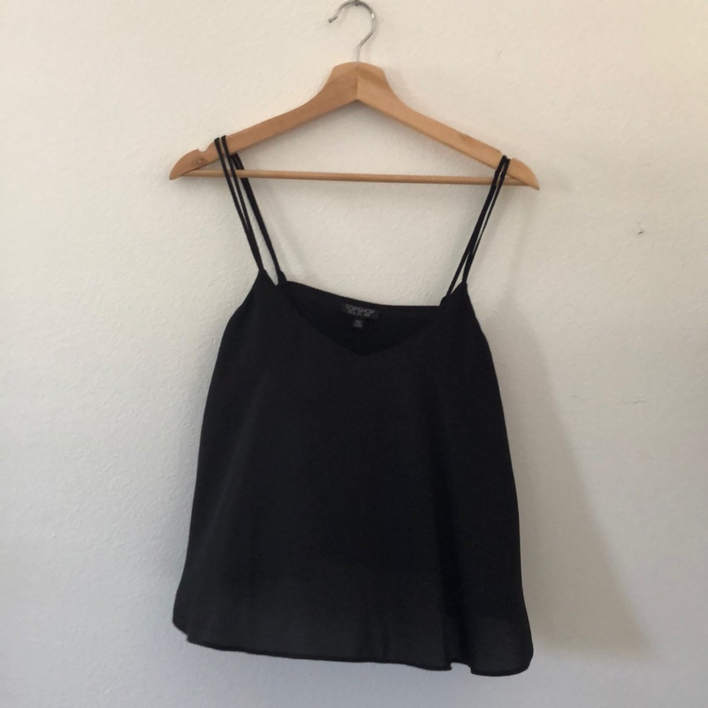 Topshop Black Tank, Slightly Cropped